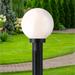 Westinghouse Lighting One Light Outdoor Polycarbonate Post-Top Fixture, Black Finish, Opal Acrylic Globe - 1-Light