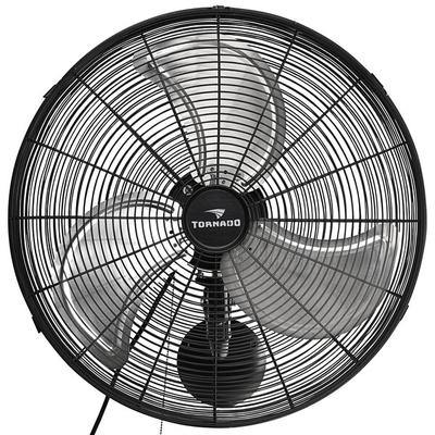 Tornado Pro Series 16" 3-Speed High-Velocity Oscillating Metal Wall-Mounted Fan HI-FAN-16WMPRO-1P - 2,850 CFM, 120V