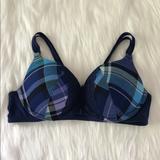 Victoria's Secret Intimates & Sleepwear | 3for24 Vs Plaid Cotton Front Close Push Up Bra 32b Blue | Color: Blue | Size: 32b