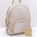 Michael Kors Bags | Michael Kors Jaycee Medium Pebbled Leather Backpack Light Cream | Color: Cream/Gold | Size: Medium