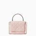 Kate Spade Bags | Kate Spade Natalia Quilted Square Top Handle Crossbody Bag, Rose Smoke Pink | Color: Pink | Size: Os