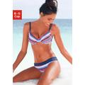 Bügel-Bikini S.OLIVER Gr. 44, Cup F, bunt (blau, rot, gestreift) Damen Bikini-Sets Ocean Blue