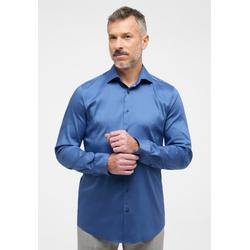 Langarmhemd ETERNA "SLIM FIT" Gr. 39, Normalgrößen, blau (rauchblau) Herren Hemden Langarm