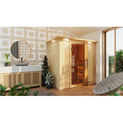 WOLFF Sauna "Innensauna de luxe Diona" Saunen beige (natur) Saunen