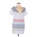 Soft Joie Casual Dress: Blue Stripes Dresses - Women's Size X-Small