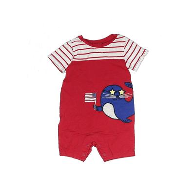 First Impressions Short Sleeve Outfit: Red Bottoms - Size 6-9 Month