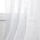 FINECITY Floral Lace Curtains for Living Room - Vintage White Lace Curtains 96 Inches Long for Bedroom/French Door, Lightweight Sheer Lace Window Curtain Panel Set of 2, 52 x 96 Inch, White