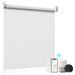 Symple Stuff Smart Motorized Blackout White Roller Shade Plastic | 42 H x 34 W in | Wayfair 63EE70FDE0454774BB092E48346B6F5D