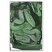 Oliver Gal Abstract Tiago Magro Swirling - Painting on Canvas in Green | 15 H x 10 W x 1.5 D in | Wayfair 34957_10x15_CANV_WFL