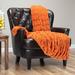 Willa Arlo™ Interiors Huitt Faux Fur Throw Faux Fur in Orange | 50 W in | Wayfair BC8CE456DDCC40FC97849E8E2E685C51