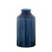 Bungalow Rose Blue Terracotta Table Vase Terracotta in Blue/White | 10.5 H x 5.75 W x 5.75 D in | Wayfair 527DCB0ABE7E4F93A38C3134C221A31B