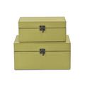 Winston Porter 2 Piece Manufactured Wood Box Manufactured Wood in Green | 5 H x 10 W x 6 D in | Wayfair DFE1B1151CDE4AA391525B266D086494