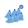 MSV - Lot de 6 franges en viscose bleu