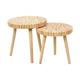 Paris Prix - Lot De 2 Tables Gigognes rondin 40cm Naturel