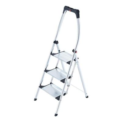 Hailo Stufenleiter/Trittleiter »K100 TopLine 4303-301« 3 Stufen silber, 54x15 cm