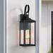 19.3"H 1-Light Medium Outdoor Bronze Exterior Wall Lantern Sconce Light - W6" x E7.2" x H19.3" - 19.3''H