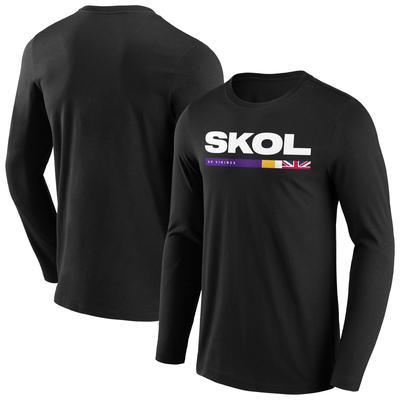 Minnesota Vikings SKOL Grafik-Langarm-T-Shirt – Herren Image