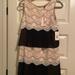 Jessica Simpson Dresses | Jessica Simpson Formal Dress. Black/With White Lace. | Color: Black | Size: 6