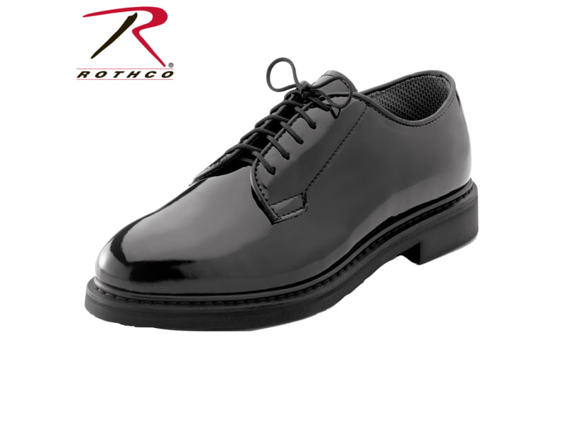 Rothco Uniform Hi-Gloss Oxford Dress Shoes - Mens Black 16 Regular 5055-16-Regular