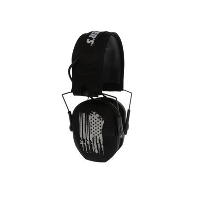 Walkers Razor Freedom Series Ear Muffs 23 dB NRR Black Flag GWP-RSEMFS-FLG