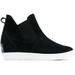 Sorel Out N About Slip-On Wedge II Bootie - Womens Black White 8.5 2033021-010-8.5