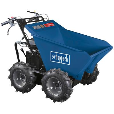 Dumper SCHEPPACH "DP 3000", blau, B:81cm H:104cm L:133cm, Motorschubkarren, 330 l, 6,5 PS