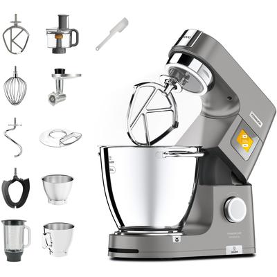 KENWOOD Küchenmaschine "Titanium Chef Patissier XL KWL90.594SI", silber (silberfarben), B:20cm H:39,5cm T:38,5cm, Küchenmaschinen, Wärmefunktion, zusätzliche 5 l Schüssel, inkl. umfangreiches Zubehör, Topseller Image