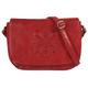 Umhängetasche BRUNO BANANI "Mandala" Gr. B/H/T: 26 cm x 18 cm x 6 cm onesize, rot Damen Taschen Handtaschen echt Leder