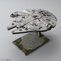 Modellbausatz BANDAI Star Wars - Millennium Falcon Modellbausätze bunt Kinder Modellbausätze