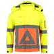 Tricorp 403002 Safety Softshelljacke für Verkehrsregler, 100% Polyester + PU Membran, 300g/m², Fluor Orange-Gelb, Größe 6XL