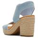 TOMS Damen Majorca Platform Sandale mit Absatz, Pastel Blue, 42 EU