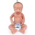 Vollence 18 inch Sleeping Full Silicone Baby Dolls with Hair, Not Vinyl Dolls, Eye Closed Realistic Reborn Baby Dolls, Newborn Baby Doll, Real Lifelike Baby Dolls - Boy