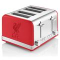 Swan Official Liverpool Football Club 4 Slice Retro Toaster, Red, 1600W, Red Indicator Lights, Defrost and Reheat Settings, Removable Crumb Tray, Cord Storage, LFC Toaster, ST19020LIVRN