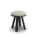BuzziSpace BuzziMilk Solid Wood Accent Stool Wood/Upholstered in Black/Brown | 18.7 H x 15.35 W x 15.35 D in | Wayfair P0063-E004976