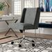Etta Avenue™ Upholstered Task Chair Upholstered, Steel in Gray | 38 H x 25 W x 25 D in | Wayfair B5F2ADDCBDDA4A598B146F6B284FEE1E