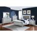 Rosdorf Park 5 Piece Queen Bedroom Set w/ Mirror Accent In Silver Metallic Upholstered in Brown/Gray | 57 H x 63.25 W x 86 D in | Wayfair