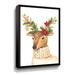 The Holiday Aisle® Christmas Deer - Graphic Art on Canvas in White | 48 H x 36 W x 2 D in | Wayfair BC486D61679F41A191D4E192167B70D3