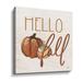 The Holiday Aisle® Hello Fall - Graphic Art on Canvas in Brown/Green/Orange | 24 H x 24 W x 2 D in | Wayfair 1515F717F54245CF95032837FBFD5456