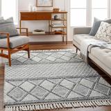 Rehn 9' x 12' Light Gray/Taupe/Neutral/Dark Gray/Smoke/White/Black/Light Slate Area Rug - Hauteloom