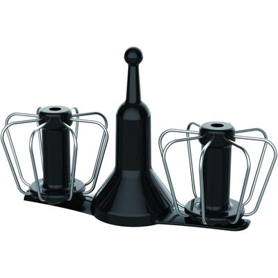 KRUPS Rührelement-Set "Krups Prep&Cook Zubehör Set", schwarz, B:35,6cm H:19,5cm T:39,9cm, Küchenmaschinen-Rührelemente, doppelt rotierender Schneebesen, hitzeresistente Matte