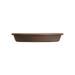 The HC Companies 16.3 Inch Plastic Planter Saucer for Classic Pots, Chocolate - 0.56