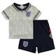England 1990 Heimtrikot-T-Shirt und -Shorts-Set – Baby