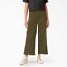 Dickies Women's Regular Fit Cargo Pants - Stonewashed Military Green Size 0 (FPR03)