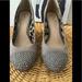 Jessica Simpson Shoes | Jessica Simpson Size 9.5 Taupe Wedge Heels Worn Once Crystal Studded Toes | Color: Tan | Size: 9.5