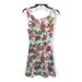 Disney Dresses | Disney Parks S Minnie Mouse Sleeveless Floral Palm Leaf Leaves Dress | Color: White | Size: S