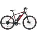 E-Bike FISCHER FAHRRAD "MONTIS EM 1726 422" E-Bikes Gr. 48 cm, 27,5 Zoll (69,85 cm), schwarz (schwarz rot) E-Bikes