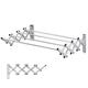 Clothesline Drying Rack 4 Hanging Clothes Airer Dryer Retractable Folding Wall Coat Racks Washing Cloth Line Bathroom Towel Rail Bar Hooks Outdoor Indoor Space Saving (Size : 40cm) little surprise