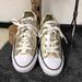 Converse Shoes | Converse All Star Gold Metallic Tennis Shoes Youth 4 Or Women 6 | Color: Gold | Size: Youth 4 / Women 6