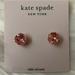 Kate Spade Jewelry | Kate Spade That Sparkle Cubic Zirconia Stud Earrings In Pink/Gold | Color: Gold/Pink | Size: Os