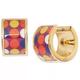 Kate Spade Jewelry | Nwt Kate Spade Multicolor Huggie Hoop Earrings | Color: Gold/Purple | Size: Os
